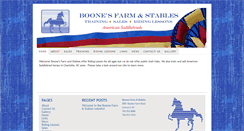 Desktop Screenshot of boonesfarmandstables.com